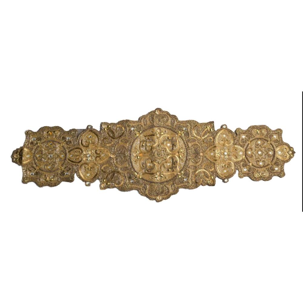 KIM SEYBERT GOLDEN GATE HAND BEADED RUNNER GOLD $995
